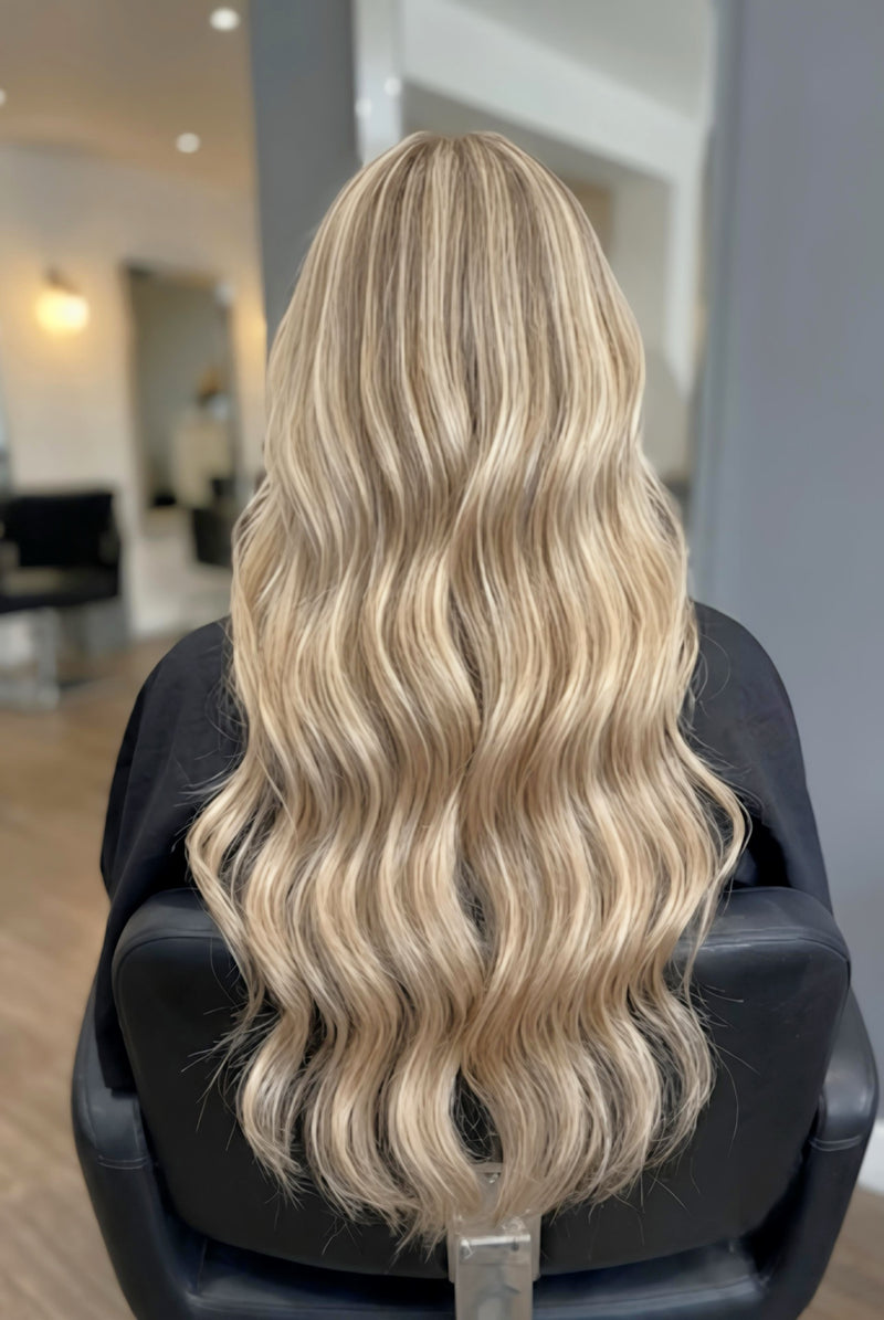 Long blonde beach waves